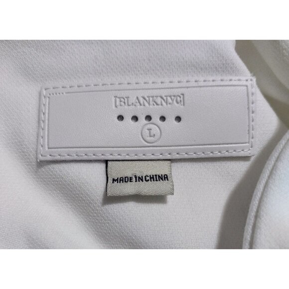 Blank NYC Anthropologie Softshell Moto Jacket Size L Rocker Edgy NEW READ - Picture 10 of 12